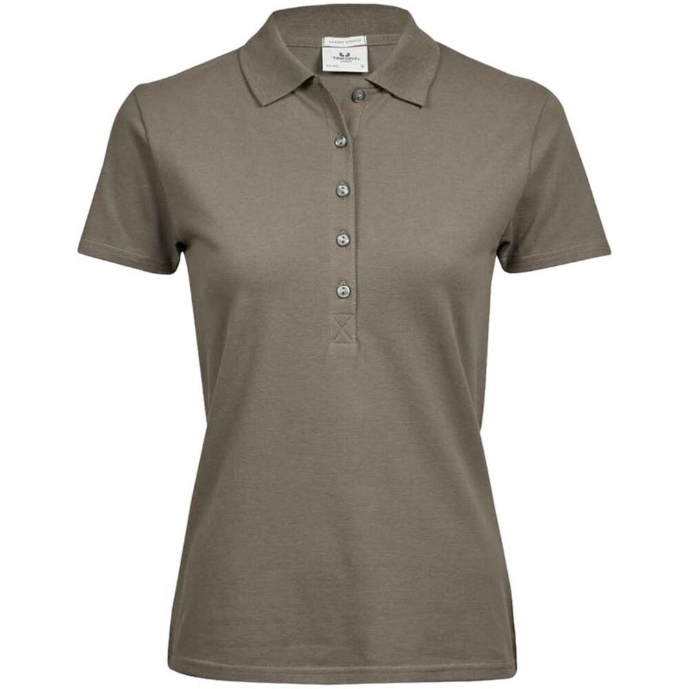 Tee Jays Womens/Ladies Luxury Stretch Polo Shirt / Clay